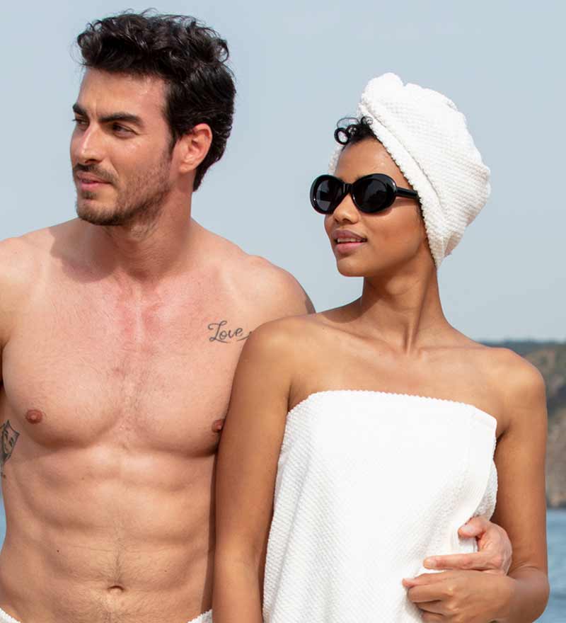 Cotton Hair Drying Towel Wrap-2