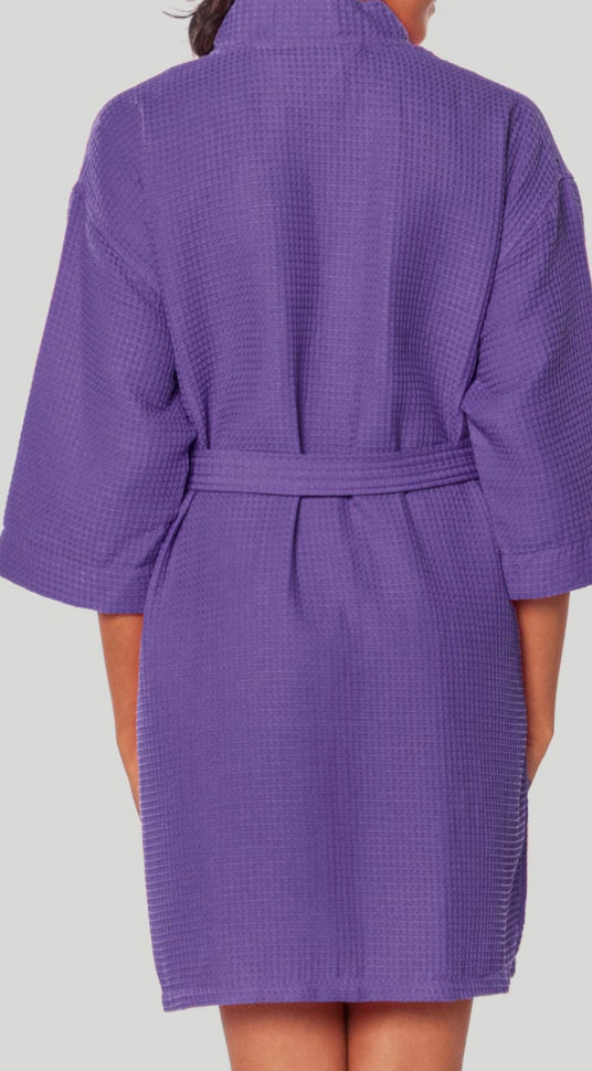 Waffle Spa Bath Robe Short